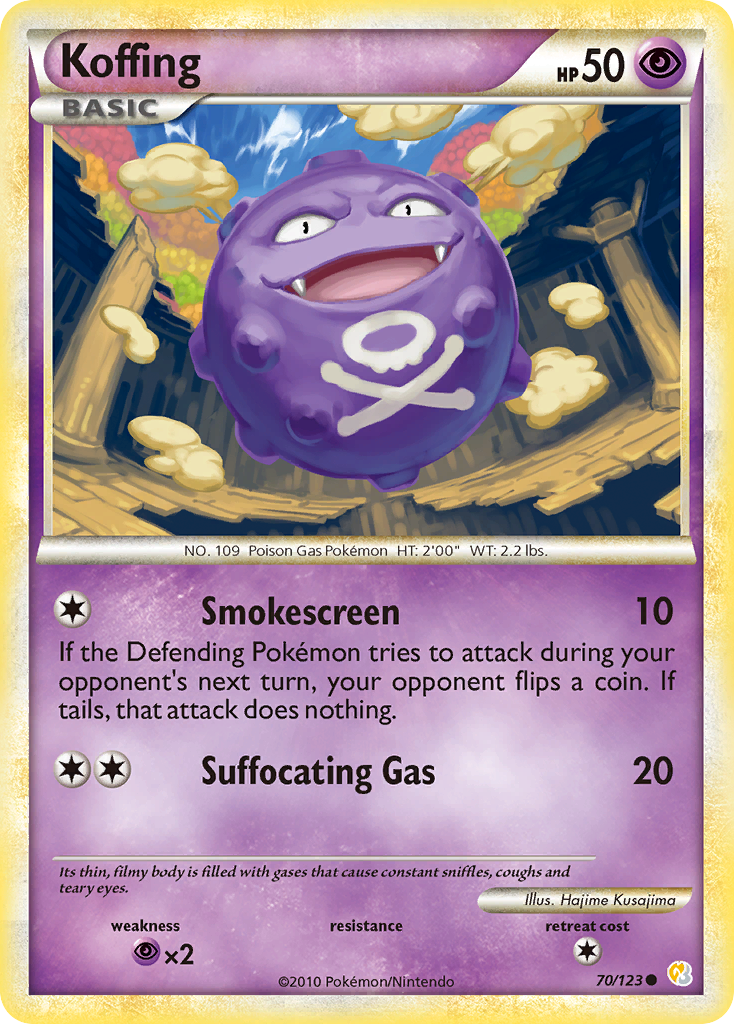 HeartGold SoulSilver Koffing #70/123